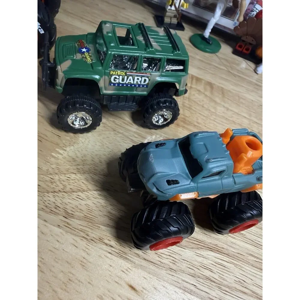 Lot of 5 Monster Trucks Tonka Fire Truck Dragon Patrol Guard Auto Work Toys